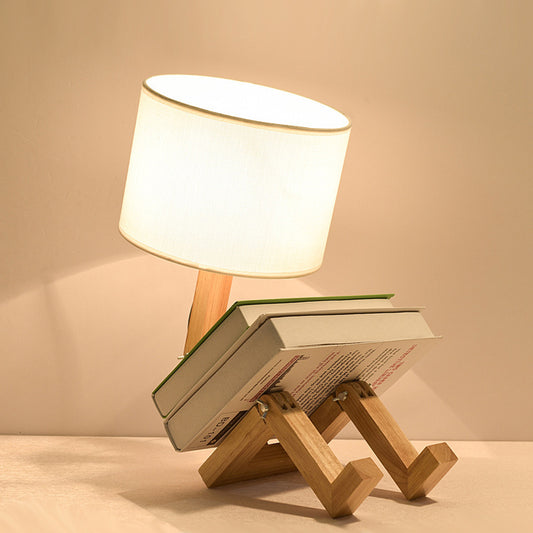 Nordic Modern Wooden LED Desk Lamp