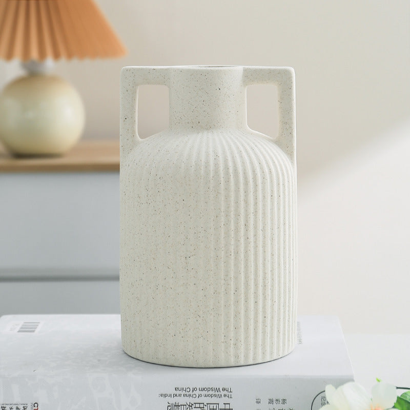 Ceramic White Dry Flower Vase